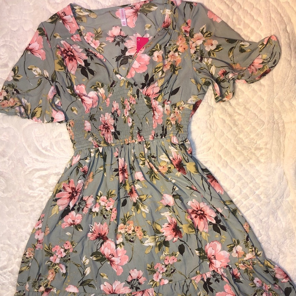 Floral Knee-High Xhilaration Dress